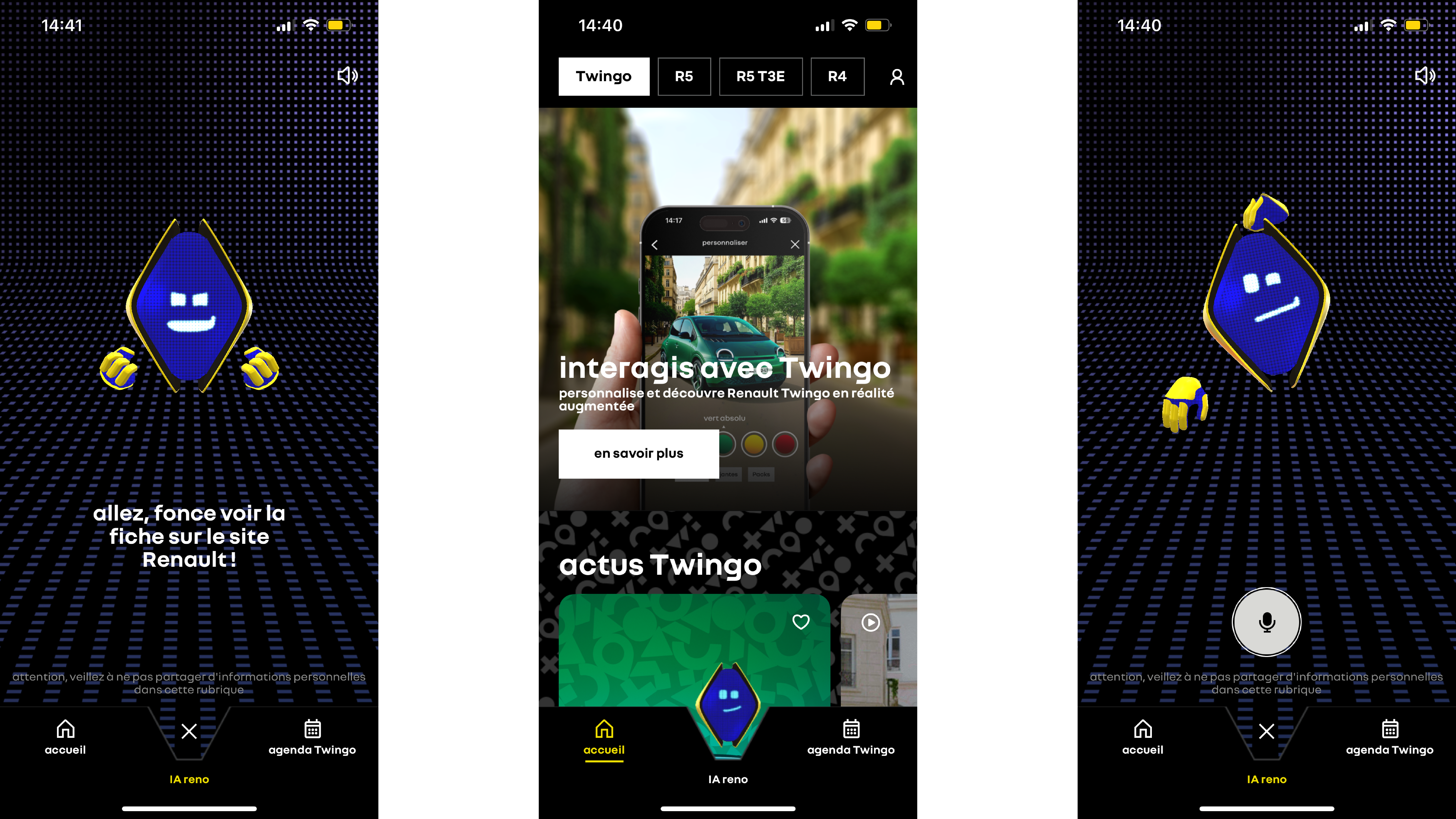 Interface Hello Reno